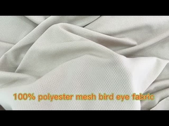 factory direct sale 100% polyester moisture wicking functional 100 polyester bird eye mesh jersey sp