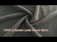 High quality sports hoodies material warm keeping knitted polyester one side polar fleece fabric