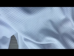 Factory direct sales of 100% polyester football mesh fabric knitted stretch mesh fabric sweat-absorb