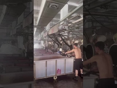 On-site filming of the production process of Jiarui Textile Company's own fabric factory