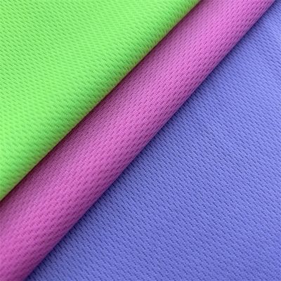 Sportswear Honeycomb Bird Eye Fabric Quick Drying 140-160gsm