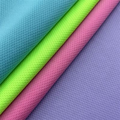 75D Polyester Knit Bird Eye Mesh Eyelet Cycling Jersey Fabric Breathable Wicking