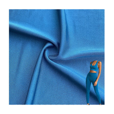 Customized Knitted Warp Fabric for Swimwear Yoga Set in 88% Polyester and 12% Spandex