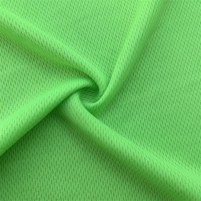 Burgundy Polyester Knitted Dry Fit Eyelet Jersey Fabric Breathable For Sports Wear
